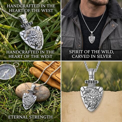 Norse Viking Necklace with Rolo Chains for Men Women Vintage Amulet Jewelry Gift in Saudi Arabia