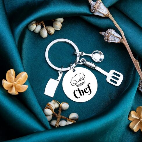 Chef Gifts For Women Men Cooking Culinary Gifts For People Who Love To Cook Gift For Cooking Lovers Culinary Students Keychain Chef Accessories Unique Chefs Jewelry Ideas in Kuwait