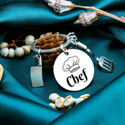 Chef Gifts For Women Men Cooking Culinary Gifts For People Who Love To Cook Gift For Cooking Lovers Culinary Students Keychain Chef Accessories Unique Chefs Jewelry Ideas in Kuwait
