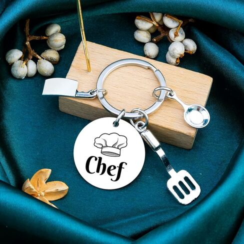 Chef Gifts For Women Men Cooking Culinary Gifts For People Who Love To Cook Gift For Cooking Lovers Culinary Students Keychain Chef Accessories Unique Chefs Jewelry Ideas in Kuwait