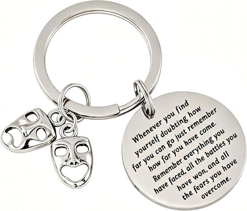HUTIMY Theatre Gifts for Men Women Actress Comedy and Tragedy Masks Actor Merch Drama Keychain in Kuwait