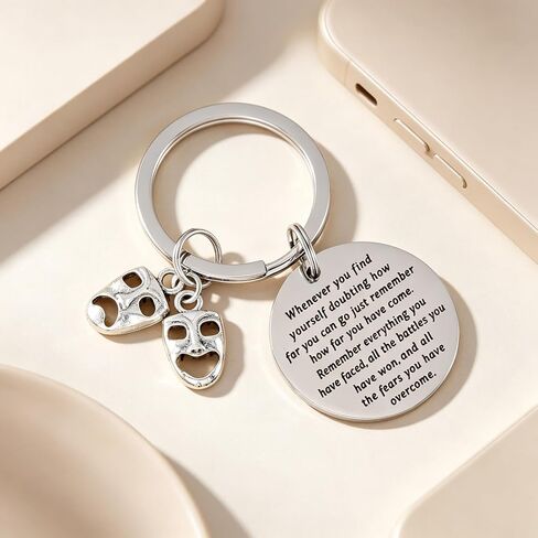 HUTIMY Theatre Gifts for Men Women Actress Comedy and Tragedy Masks Actor Merch Drama Keychain in Kuwait
