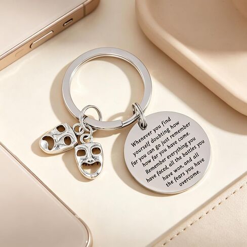 HUTIMY Theatre Gifts for Men Women Actress Comedy and Tragedy Masks Actor Merch Drama Keychain in Kuwait