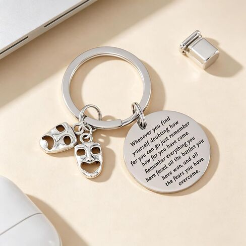 HUTIMY Theatre Gifts for Men Women Actress Comedy and Tragedy Masks Actor Merch Drama Keychain in Kuwait