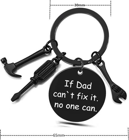 Personalized Father Gifts from Daughter/Son/Wife,One Piece Custom Keychain,Birthday gifts for Dad,Bonus Dad Gifts in Saudi Arabia