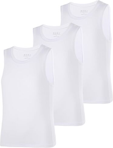 Boys Compression Tank Tops Athletic Quick Dry Sleeveless Undershirts, Soft Tagless Base Layer Shirt for Kids Youth in Saudi Arabia