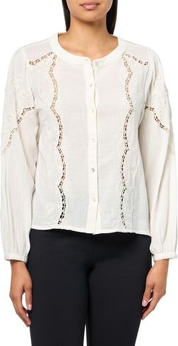 Lucky Brand Women's Lace Mandarin Collar Shirt in Kuwait