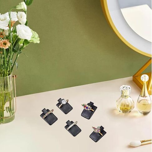 72 Pcs Black Plastic Ring Holder, Ring Display Stand, Ring Clips Stand, Jewelry Display Stand and Ring Organizer for Wedding Rings Jewelry Store Vendors Shop Selling in Kuwait