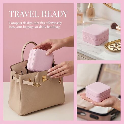 24 Pcs Travel Jewelry Boxes Exquisite Travel Jewelry Case Bulk Jewelry Boxes Portable Jewelry Box Mini Jewelry Box Travel for Necklaces Pendants Bracelets Watches Rings Earrings in Saudi Arabia