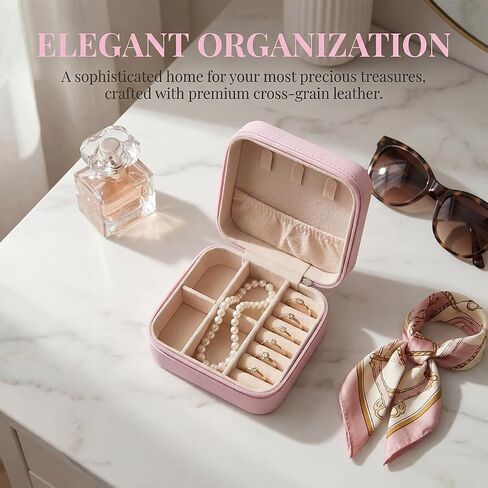24 Pcs Travel Jewelry Boxes Exquisite Travel Jewelry Case Bulk Jewelry Boxes Portable Jewelry Box Mini Jewelry Box Travel for Necklaces Pendants Bracelets Watches Rings Earrings in Saudi Arabia