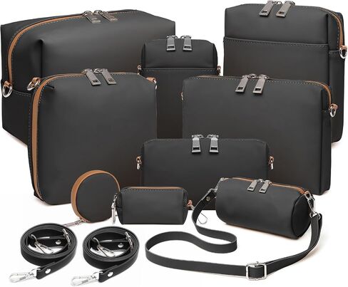 Joyway oyway Luggage Sets 5 Piece with 10PCS Travel Makeup Bag Set in Saudi Arabia