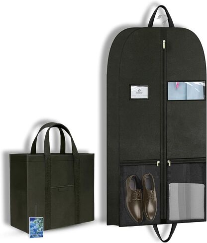 Travel Clothing Storage Bags for Hanging Clothes, Mens Suit Garment Bag, Business Travel Garment Bag for Manager, Suit Bag for Travel with Shoe Pocket, Professional Garment Bag for Hotels, Office in Kuwait