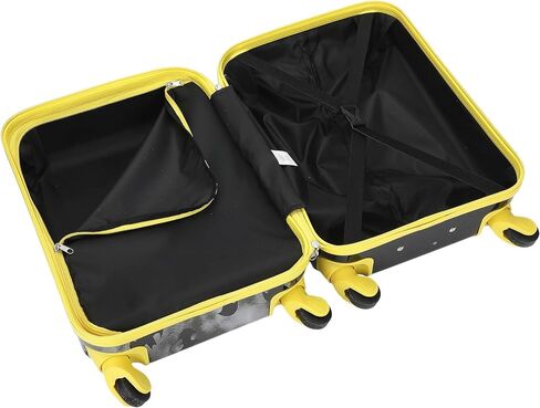 Batman Core Adult 4-Wheel ABS 20" Suitcase Luggage for Travel, Black/Yellow in Kuwait