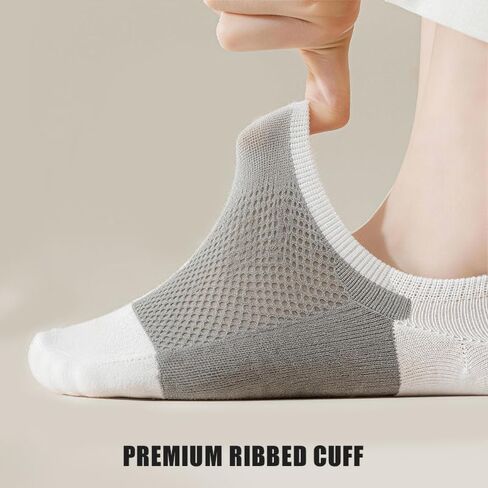 DandyChic Mens No Show Socks 12 Pairs Low Cut Invisible Sock With Non Slip Grips for Loafer Sneakers Boat Shoes in Saudi Arabia