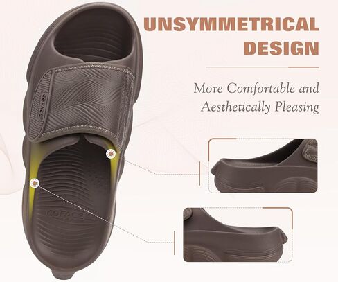 COFACE Recovery Sandals Womens 2026 Orthopedic Orthotic Plantar Fasciitis Relief Comfortable Arch Support Women's Walking Beach Slides Sandalias de Mujer Open Toe Slip On Brown Size 10 in Saudi Arabia