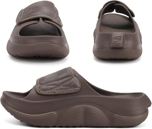 COFACE Recovery Sandals Womens 2026 Orthopedic Orthotic Plantar Fasciitis Relief Comfortable Arch Support Women's Walking Beach Slides Sandalias de Mujer Open Toe Slip On Brown Size 10 in Saudi Arabia