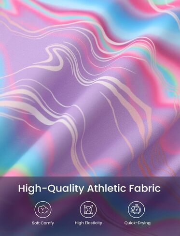 باتبات الجمباز ثياب للفتيات الرقص التألق قطعة واحدة Biketards النشطة Unitards مع الشعر Scrunchie in Kuwait