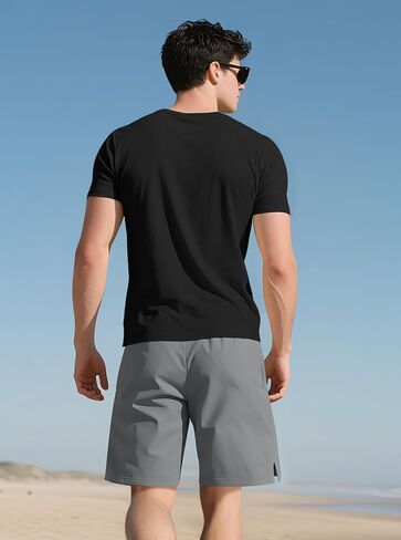Men's Short Sleeve Crew Neck T-Shirt Breathable Slim Fit Athletic Tee for Gym Running and Daily Wear Summer Casual in Kuwait