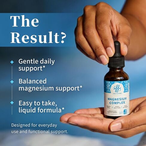 iMATCHME Liquid Magnesium Complex - High Absorption Magnesium Glycinate, Citrate & Malate Drops with L-Theanine & B12 - Supports Calm Mood, Restful Sleep & Health Muscle Function - Strawberry, 2 Fl Oz in Saudi Arabia