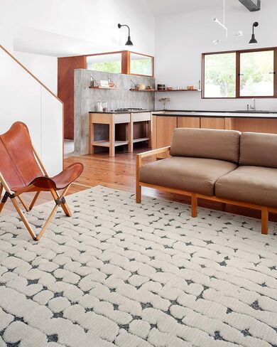 Loloi Hagen Collection HAG-04 White/Navy 9'-6" x 13' Area Rug in Kuwait