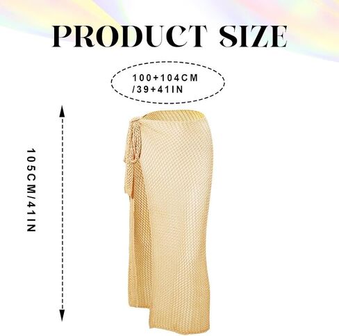 TWINKLEDE Beach Skirt Bathing Swimwear Maxi Skirts for Women in Kuwait