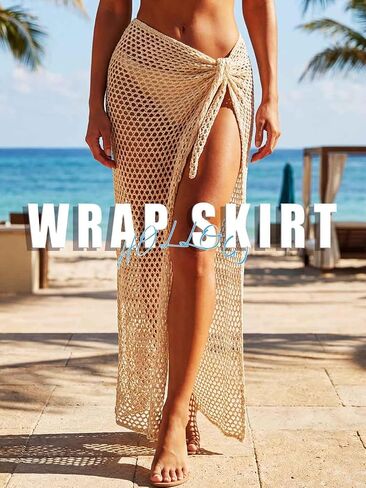 TWINKLEDE Beach Skirt Bathing Swimwear Maxi Skirts for Women in Kuwait