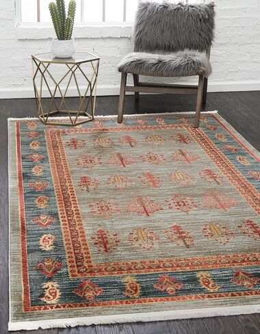 Rugs.com سجادة مجموعة Kashkuli Gabbeh - مقاس 2' 7 × 10' سجادة متوسطة باللون الأزرق الفاتح مثالية للممرات والمداخل in Kuwait