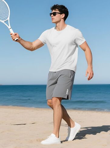 Men's Short Sleeve Crew Neck T-Shirt Breathable Slim Fit Athletic Tee for Gym Running and Daily Wear Summer Casual in Kuwait