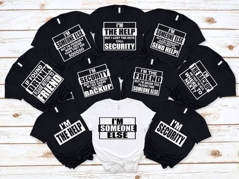 Funny Group Drinking Shirts: If Found Drunk, Matching Reunion Tees Multi in Kuwait