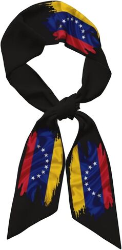 Cute Flag Head Scarf Hair Neck Scarves For Women Purse Bag Scarfs For Handbags Headscarf Fashion in Saudi Arabia