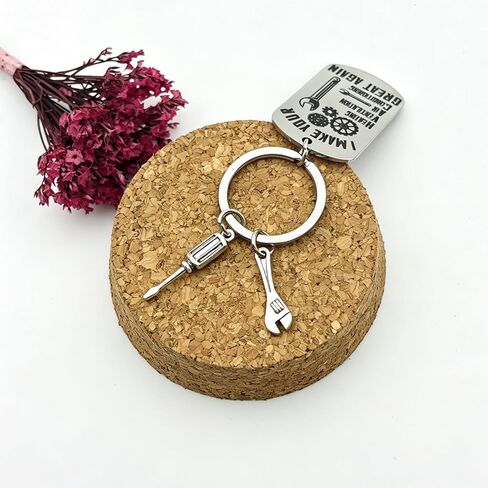 HVAC Tech Keychain HVAC Technician Gifts for Christmas Retirement Birthday Father's Day Thank You Keyring for Best Hvac Tech Dad Appreciation Gifts for Husband Boyfriend Him Hvac Technician Jewelry in Kuwait
