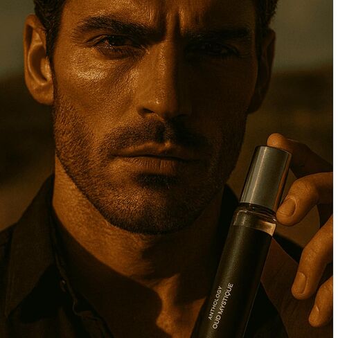 Anthology Woody Amber Perfume Oil roll on 0.3oz 9 ML | Oud Mystique | travel Perfume rollerball in Saudi Arabia