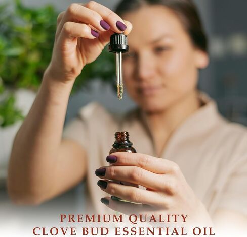 Bio sense 100% Pure Ceylon Organic Clove Bud Essential Oil, USDA Certified | 15ml (0.5 Fl Oz) | 100% Pure & Organic Clove Bud Essential Oil | Use for Diffuser and Candle Making. in Saudi Arabia