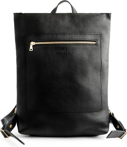 Portland Leather Laptop Backpack - Versatile Laptop Backpack for Women & Men - Full Grain Pebbled Leather - Fits 13" Laptop - Adjustable Straps Stylish & Durable Work Bag with Pockets - Forest Green in Saudi Arabia
