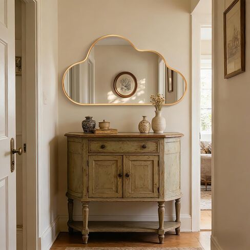 Decorative Cloud Wall Mirror with Frame for Kids' Room, Living Room, Hallway, Entryway in Saudi Arabia