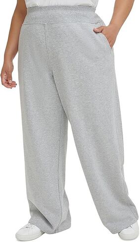 Calvin Klein Performance Womens Plus Heathered Cotton Sweatpants Gray 3X in Kuwait