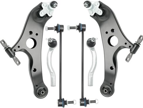 6PCS Front Lower Control Arm w/Ball Joints Sway Bar Link Suspension Kit Compatible With 2011-2020 Toyota Sienna in Kuwait