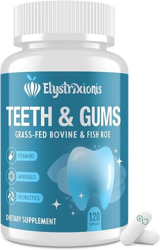 Gum Restore, Gum Repair for Receding Gums – Oral Health Formula with 3B CFU Oral Probiotics, Calcium & Phosphorus, Vitamins D3, K2 & C, Supports Tooth Remineralization, Oral Balance & Fresh Breath in Saudi Arabia