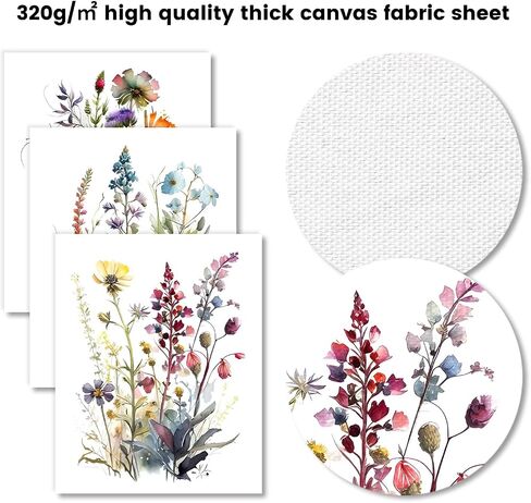 Dazzlewall 4 pcs Watercolour Wall Art Print, Colourful Floral Botanical Artwork Print, Minimalist Wall Decor for Bedroom Living Room Bathroom, 8x10 in Unframed in Saudi Arabia