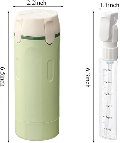 4 in 1 Travel Dispenser, 4 Pack 1OZ/30ML Travel Bottles with Stickers for Toiletries, Leak Proof Travel Size Containers, Portable for Shampoo Lotion Conditioner Cream Green in Saudi Arabia
