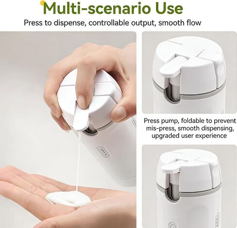 4 in 1 Travel Dispenser, 4 Pack 1OZ/30ML Travel Bottles with Stickers for Toiletries, Leak Proof Travel Size Containers, Portable for Shampoo Lotion Conditioner Cream Green in Saudi Arabia