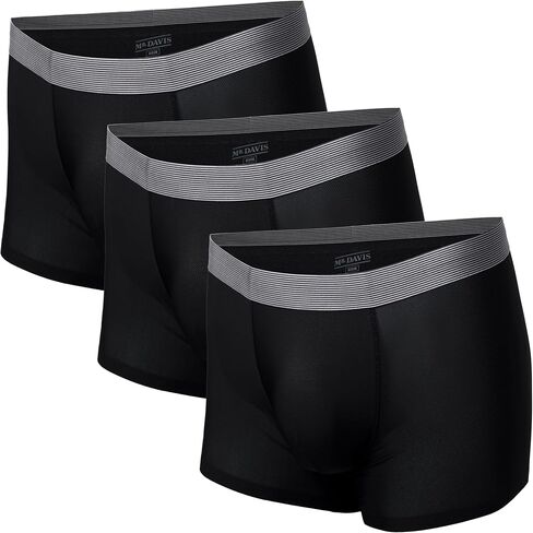 Mr. Davis Men's Lightweight AirMotion Trunks Cut Boxer Brief Underwear 3 Pack in Saudi Arabia
