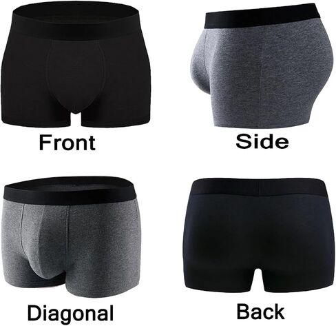 Mens Boxer Briefs 8-Pack Soft Breathable Moisture-Wicking Performance Underwear,Stretchy No-Ride-Up Cooling Trunks in Kuwait