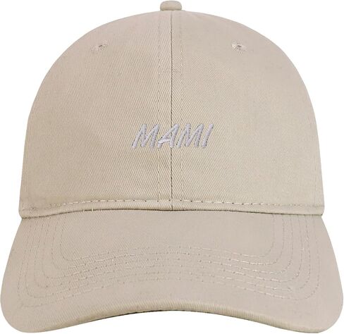 Trendy Apparel Shop Mami Embroidered Brushed Cotton Adjustable Cap in Kuwait