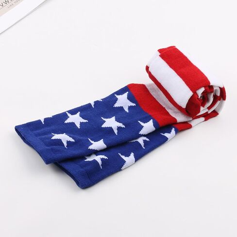 CBLUO 4th Of July Patriotic Striped Stockings Gloves Red Blue White American Flag Star Socks Women Independence Day Tights Pantyhose Hosiery Leggings Festival Cosplay Dress Up Birthday Party Supplies in Saudi Arabia