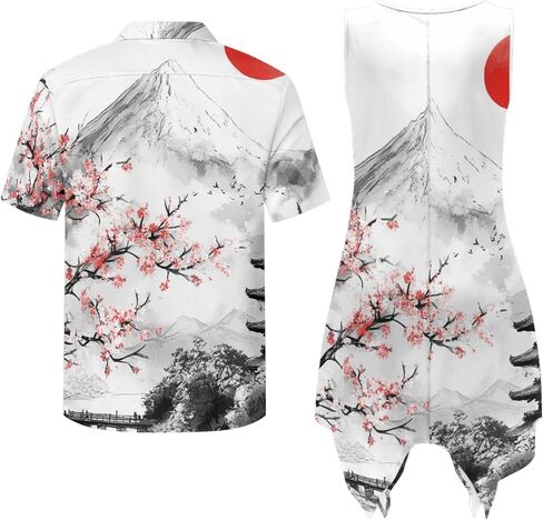 TOADDITDO Womens Sleeveless Tank Dress Mens Short Sleeve Shirts Beach Sundress with Pockets Couples Matching Hawaiian Outfit in Saudi Arabia