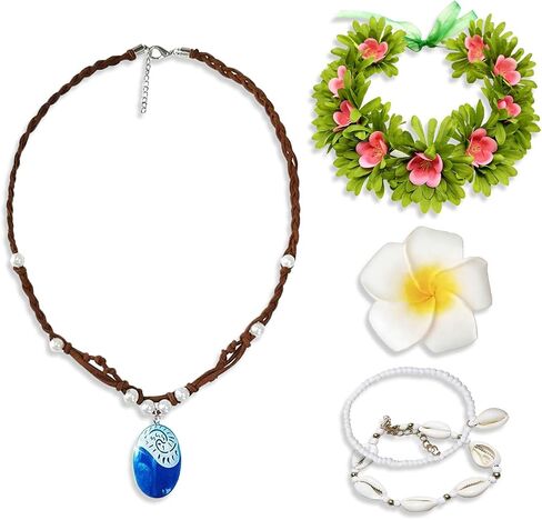Princess Costume Accessories for Flower Clips Necklace Anklet,Dress Up Accessories in Saudi Arabia