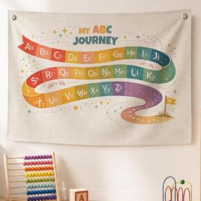 Cute Nursery Classroom Decor for Teacher, Entomology Insects Bug Club Canvas Banner Wall Hanging Banner Flag Decor, Colorful Educational Wall Flags for Nursery Classroom Playroom, 30x20 in Saudi Arabia