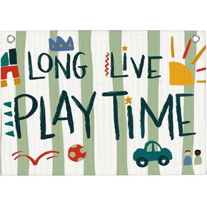 Long Live Playtime Banner Sage Green Playroom Wall Decor for Boys 30"x20" | Toddler Playroom Decor for Nursery Toddler Girls Boys Kids Toy Room Play Room Kidroom in Saudi Arabia