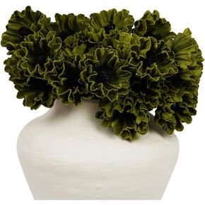 Melorca&Guilla Artificial Flowers,24Pcs 13.5inch Green Poppy Fake Flowers,Real Touch Faux Flowers, Spring Décor Fake Silk Flowers for Wedding Kitchen Shop Office Home Décor (24, Green Cornpoppy) in Saudi Arabia